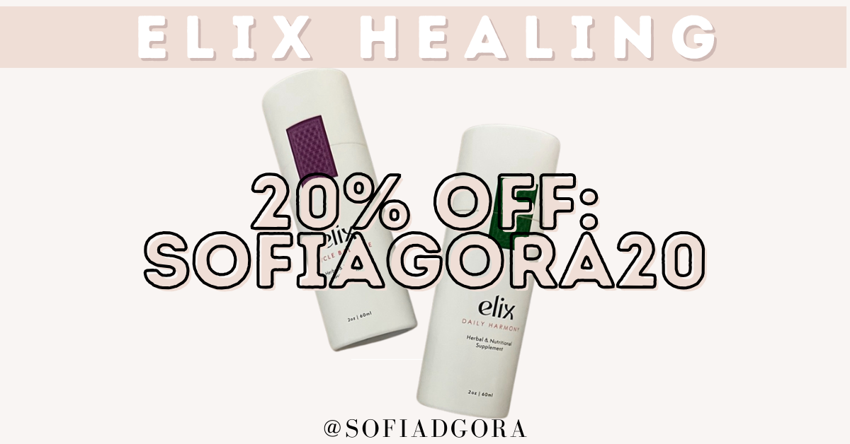 20% off Elix Healing discount code SOFIAGORA20